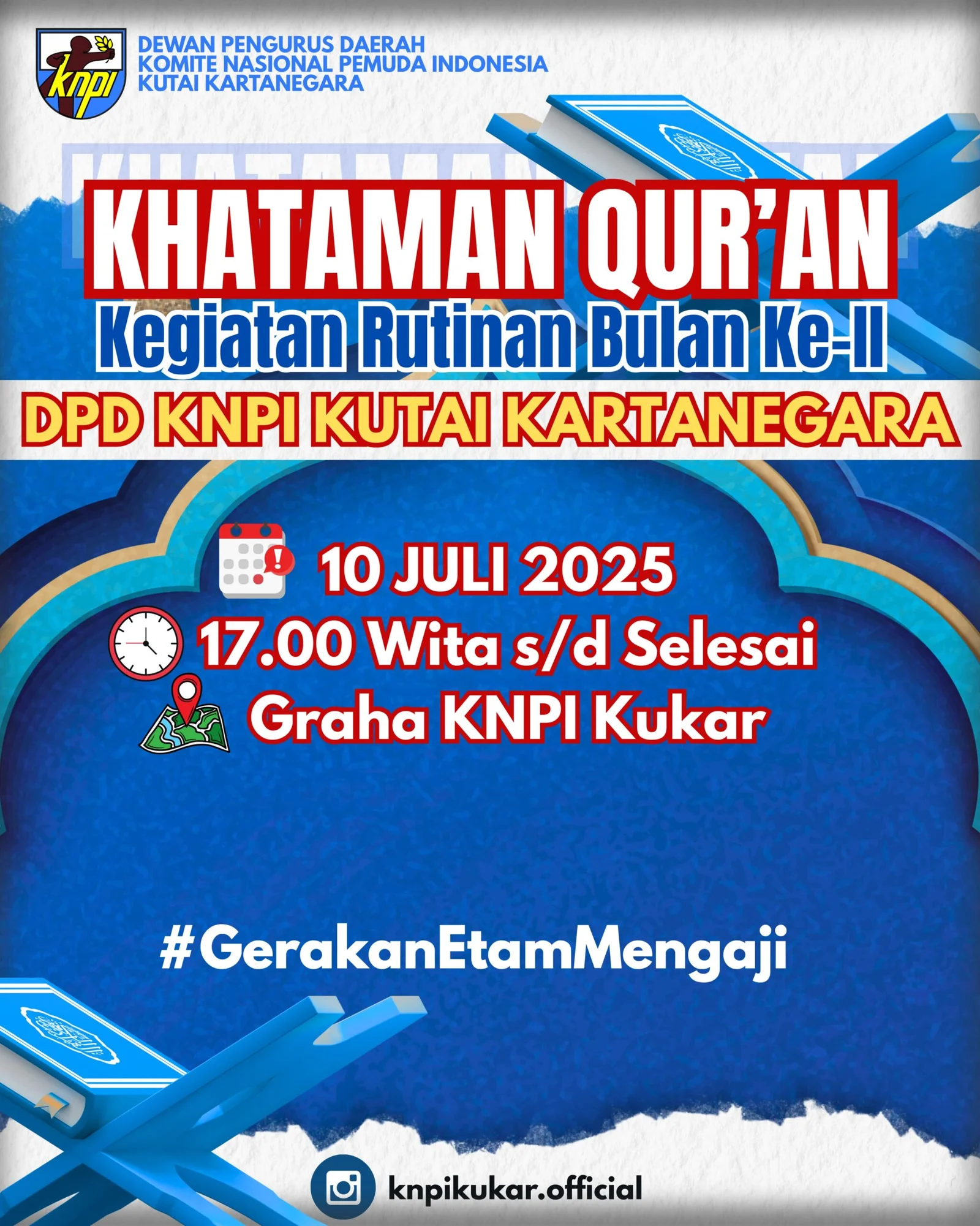 KHATAMAN QUR’AN DPD KNPI KUTAI KARTANEGARA BERSAMA RUMAH TAHFIDZ SAUNAH